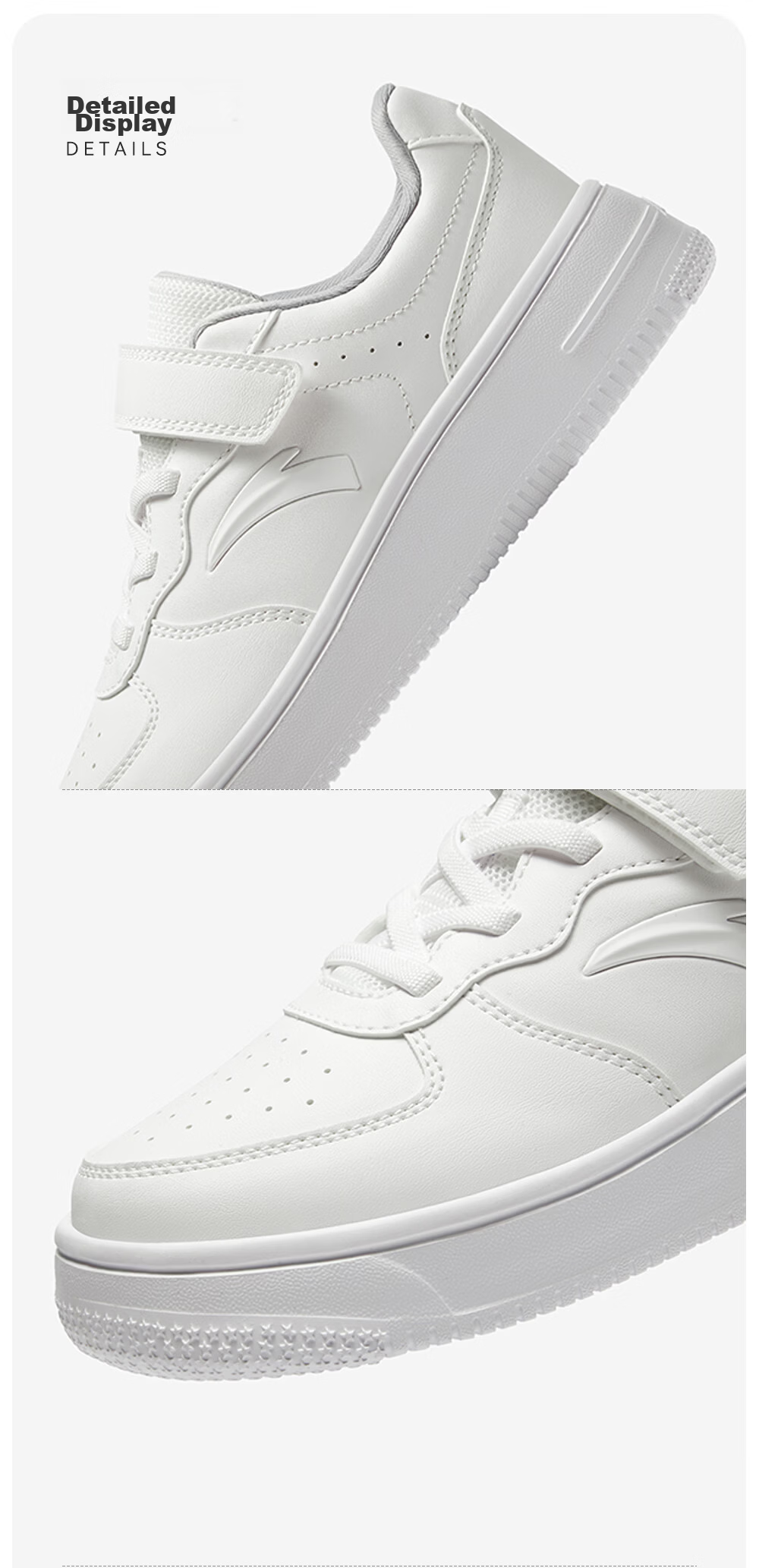 Anta Kids Girls Sports Shoes Big Kids 2026 Spring Campus White Casual Sneakers A22618076 43